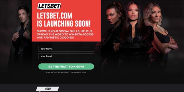 LetsBet online casino, coming soon