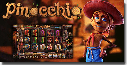 Pinocchio online slots by BetSoft