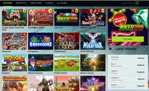 Wixstars online casino site interface